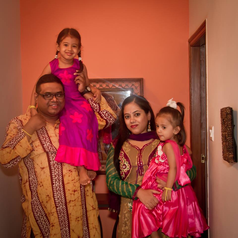 Tannishtha with family