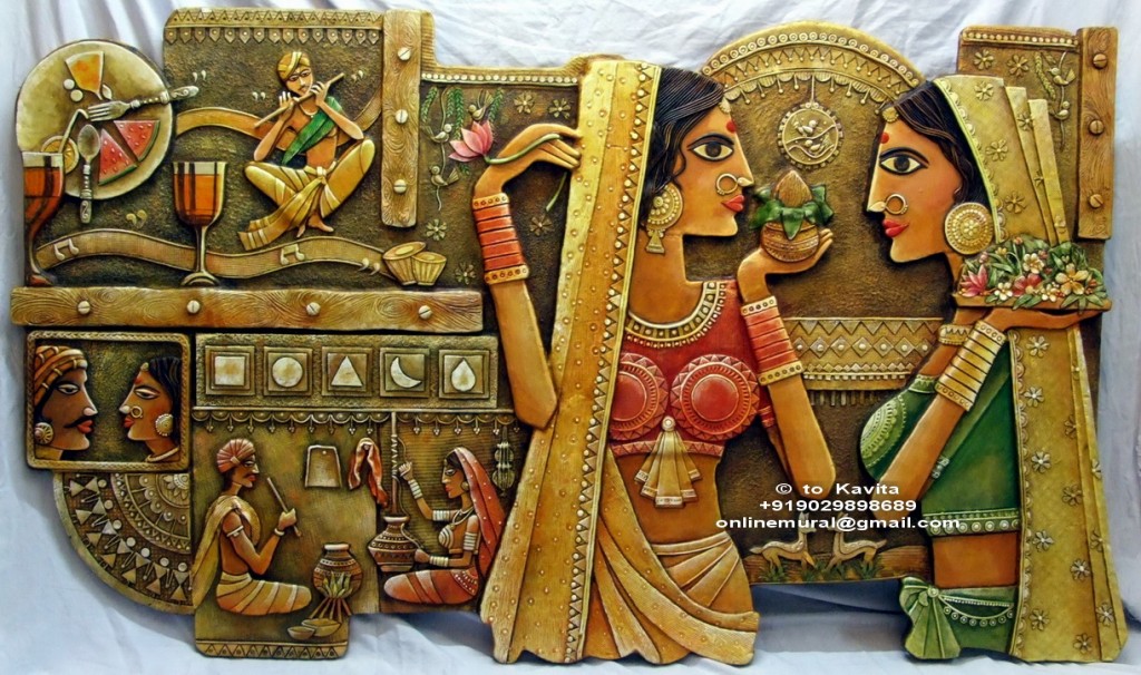 4 Indian Culture Muralal 8 ft long