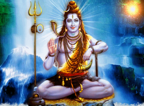 ashes smeared on Shiva’s body