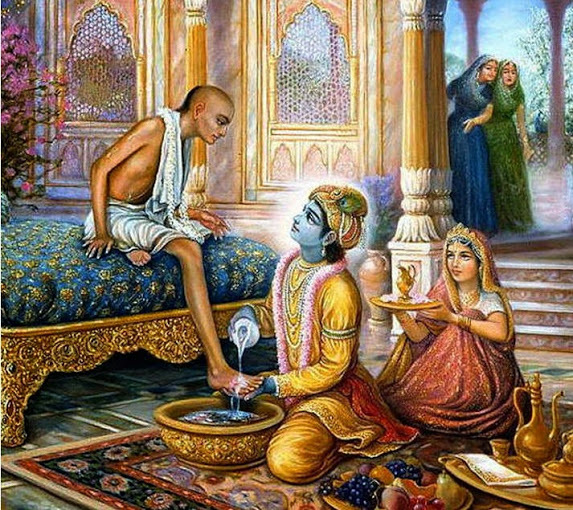 Lord Krishna and Sudama