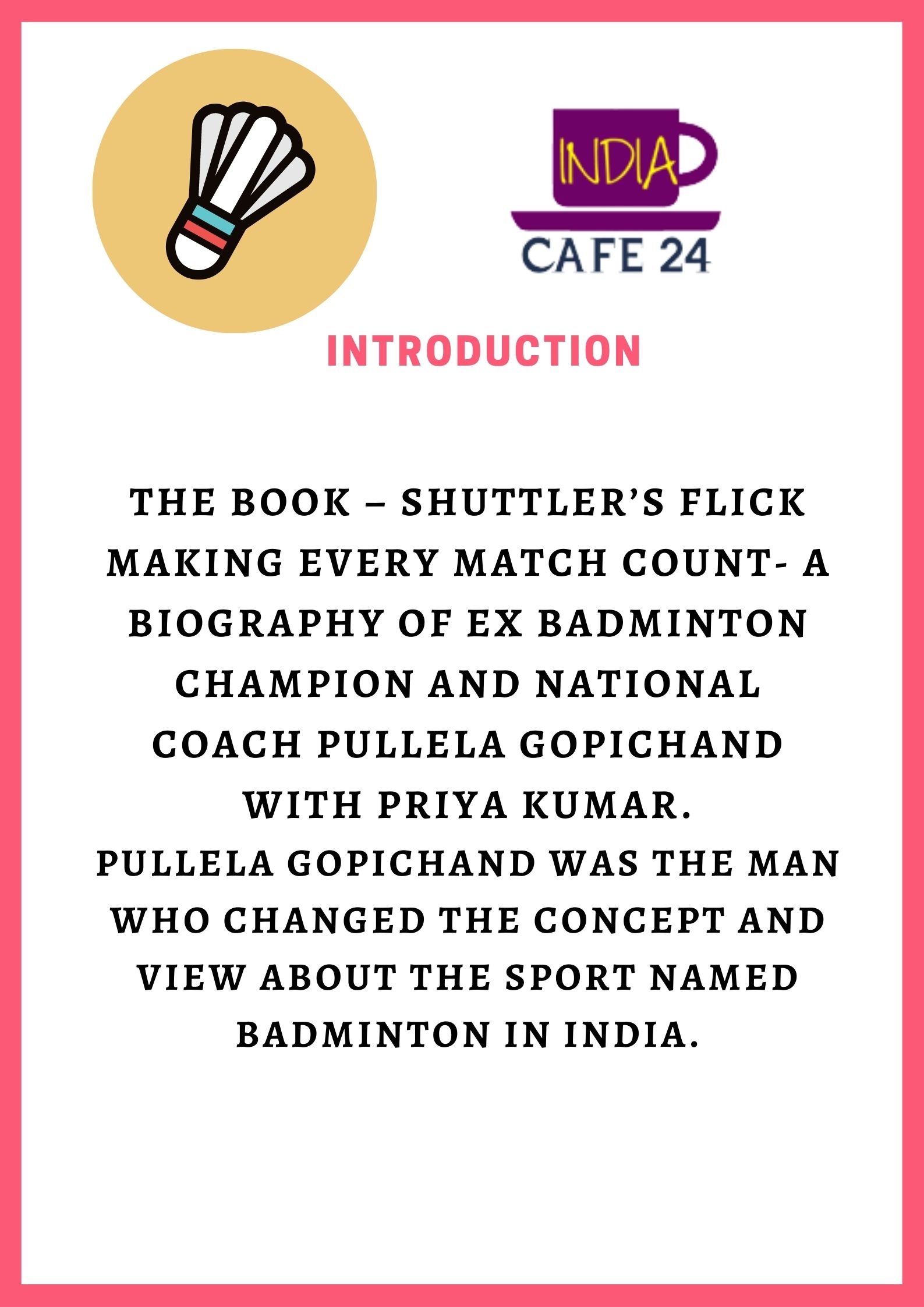 SHUTTLER'S FLICK by Priya Kumar