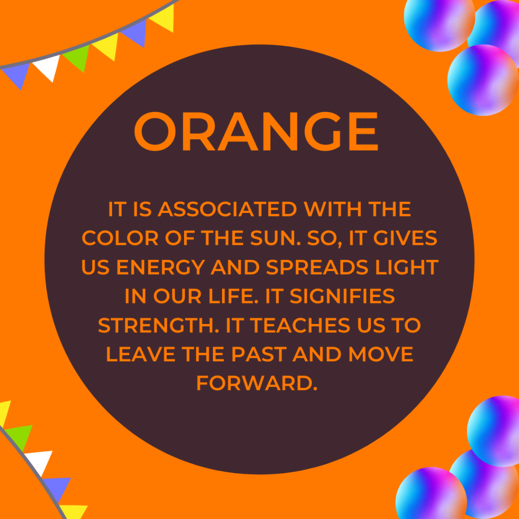 Holi Festival Orange Color